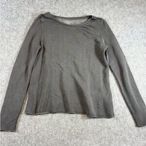 Majestic Filatures Shirt Womens Size 1 Gray Cut Out Minimalist Deluxe Basic Tee